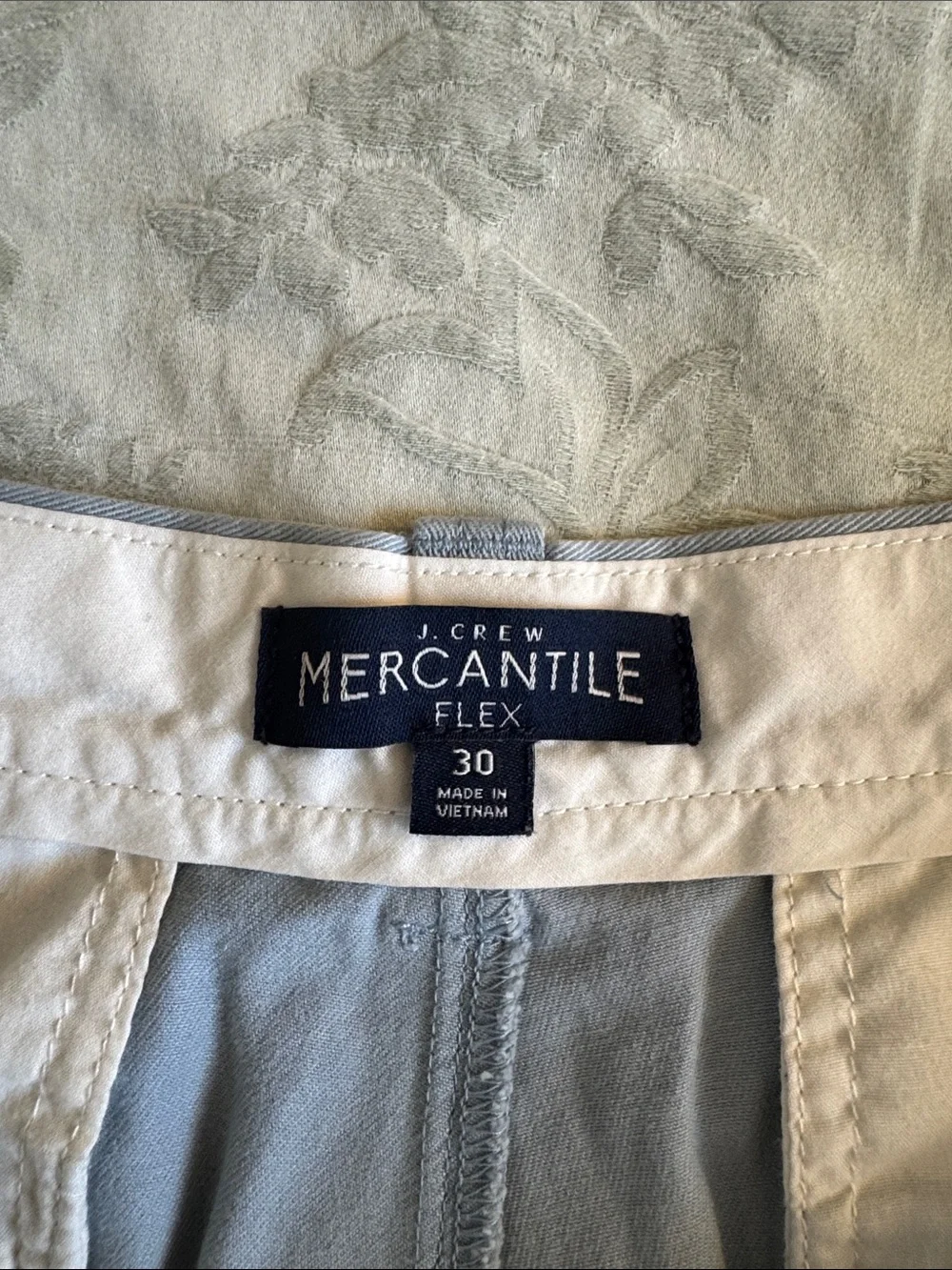 J. Crew Light Blue Mercantile Flex Flat Front Chino Shorts